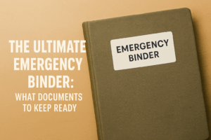 emergency binder checklist
